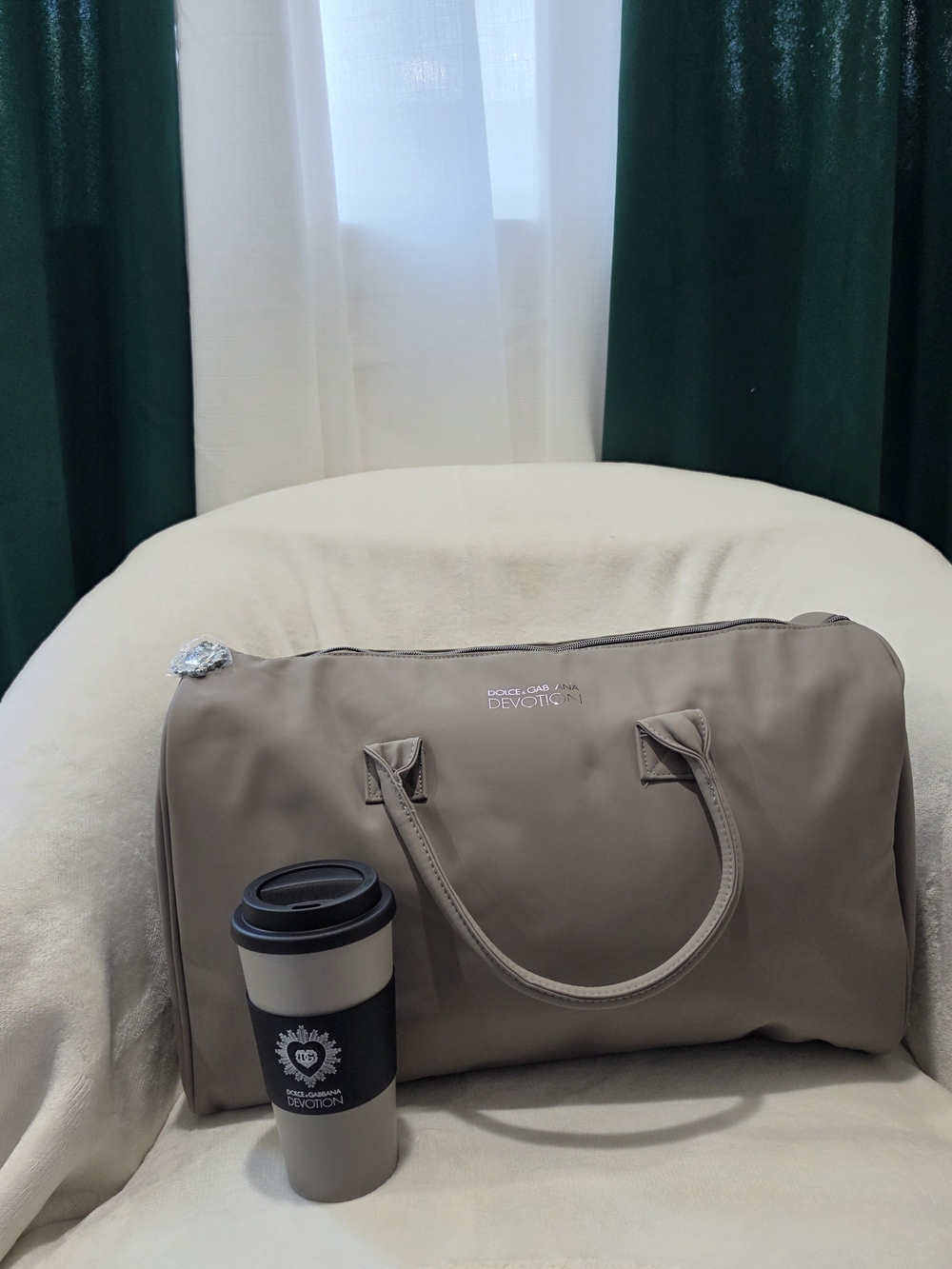 Dolce & Gabbana Travel Duffle Bag & Travel Mug.